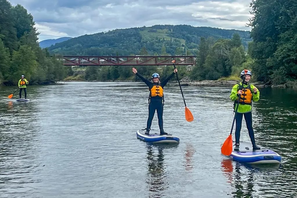 Voss fluss sup geführte tour