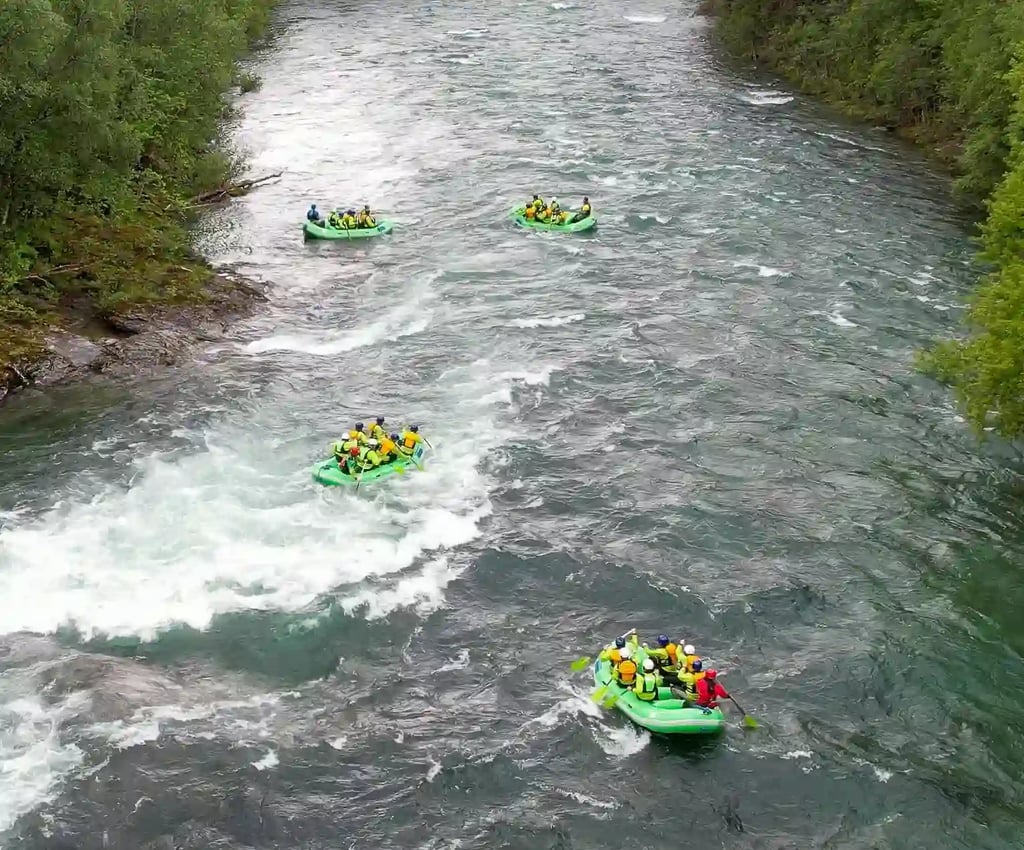 Wildwasser rafting outdoor norwegen