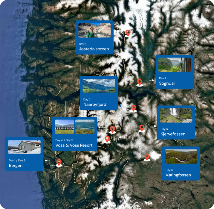 9-TÄGIGES ABENTEUER FÜR SENIOREN IN DEN NORWEGISCHEN FJORDEN UND IN VOSS