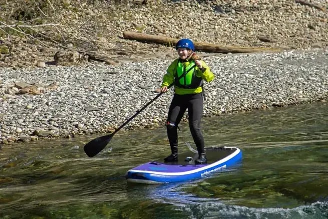 Voss fluss sup geführte tour