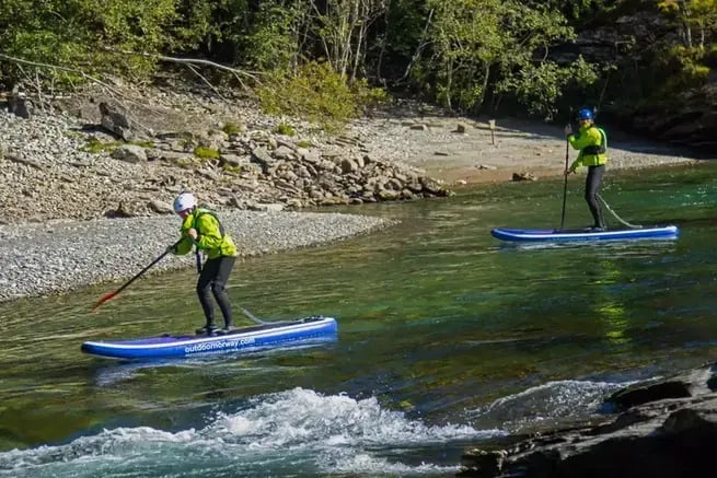 Voss fluss sup geführte tour