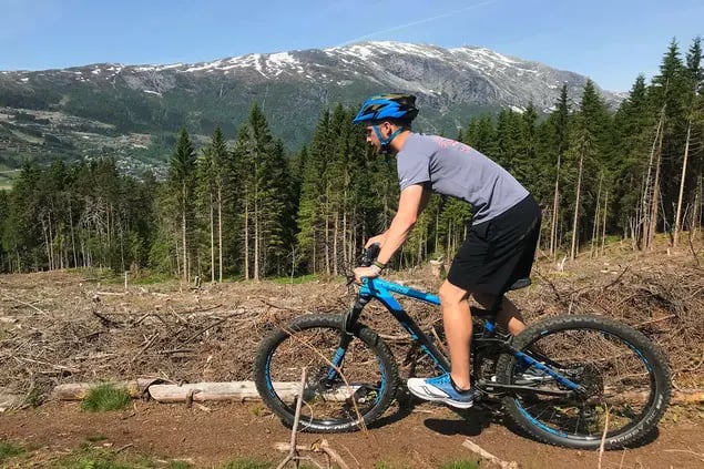 Ihre mountainbike technik zu verbessern