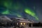 Blick auf die Nordlichter in Tromsø