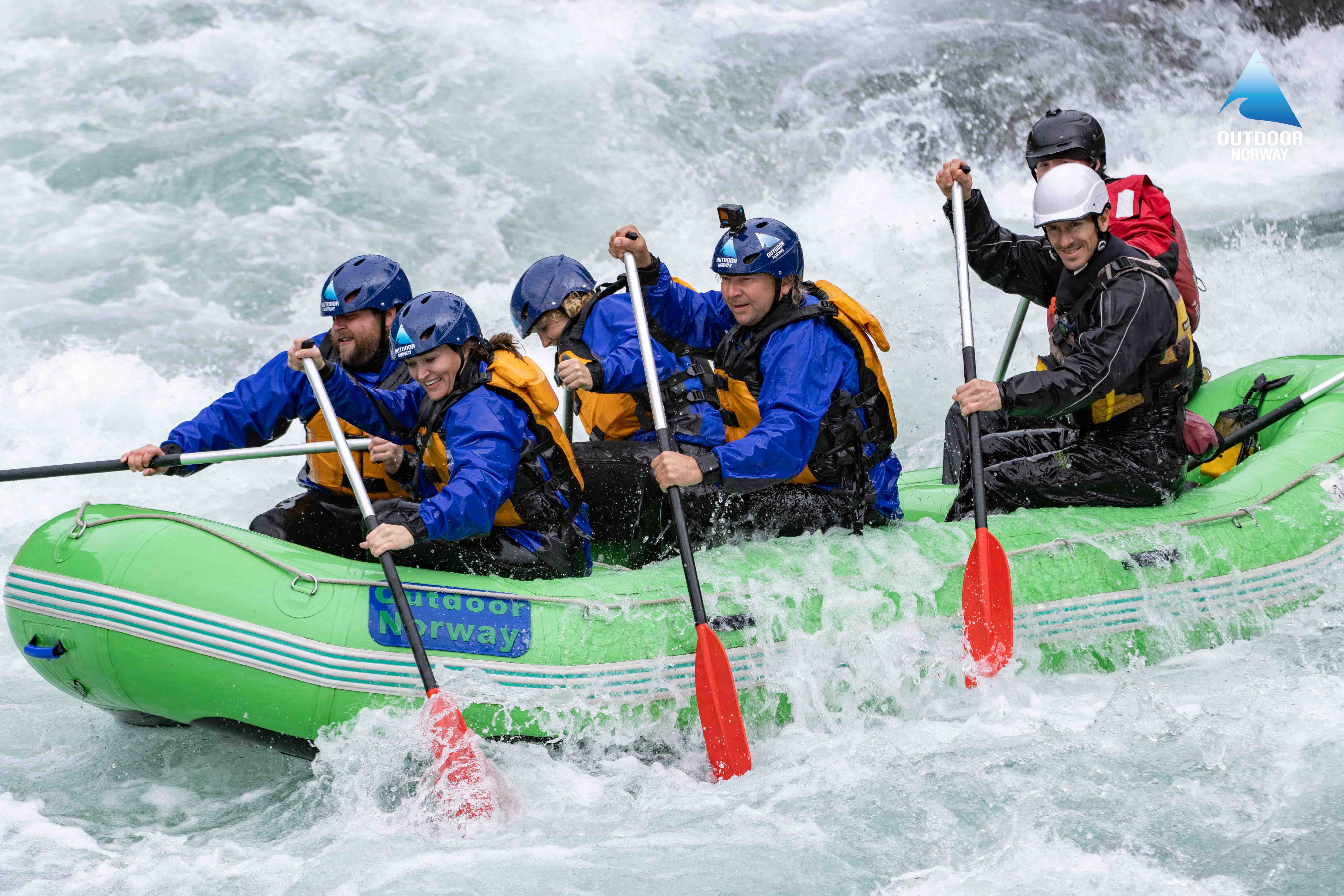 Rafting der Schwierigkeitsstufe 3 in VoSS, Norwegen